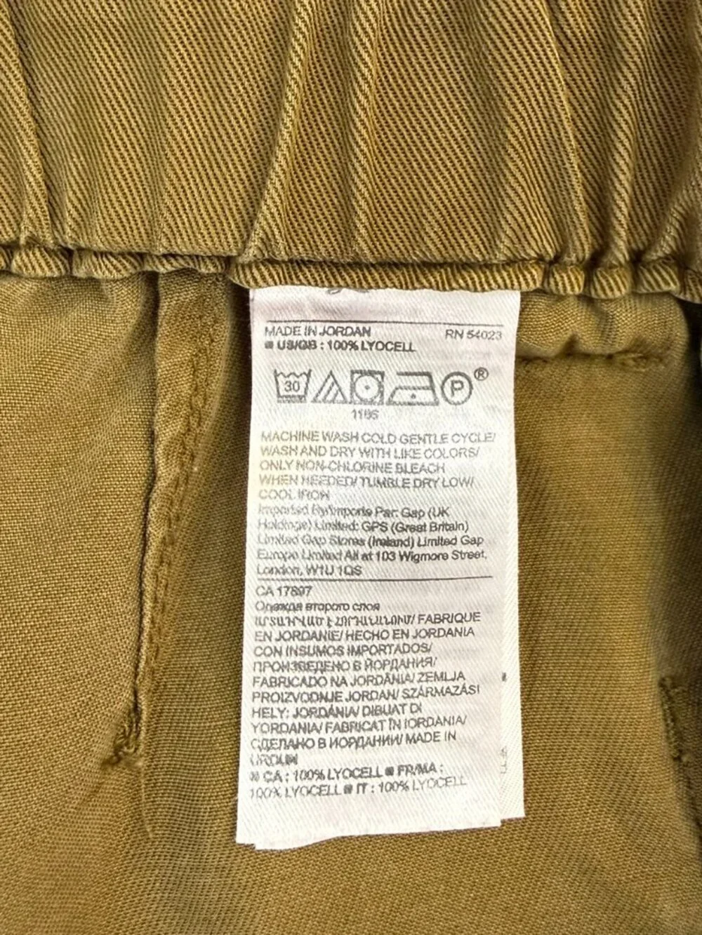 Banana Republic Olive Tie Waist Utility Crop Pants Size S
